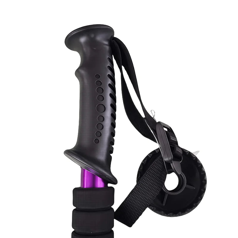 Collapsible Lightweight Hiking Trekking Poles — Adjustable Anti-Shock Walking Sticks for Men and Women