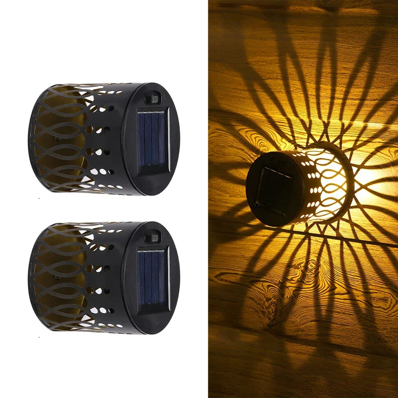 2026 Solar Outdoor Wall Light - Waterproof Projection Lamp for Yard, Patio & Landscape Decor