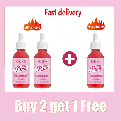 Instant Lip Plumping Serum - Nourishing Moisturizing Anti-Wrinkle Lip Gloss for Fuller Sexy Lips