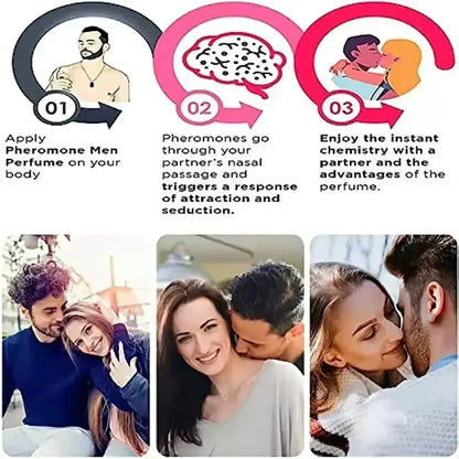 Pheromone Seductive Men’s Perfume – Long-Lasting Fragrance to Attract Women, Charming Body Spray for Dating