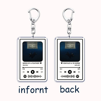 Popular Singer Keychain for Women – HIT ME HARD AND SOFT Music Playlist Code Pendant, Perfect Gift for Fans and Friends