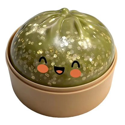 Simulation Dumpling Slow Rebound Stress Ball – Soft Squeeze Decompression Toy for Home, Office Decor & Birthday Gift for Kids & Adults