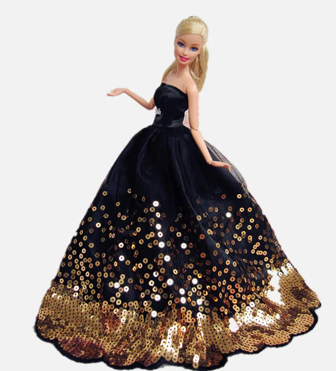 Barbie & 30cm BJD Doll Clothes — Princess, Wedding & Long Gown Dress Accessories for Doll Houses