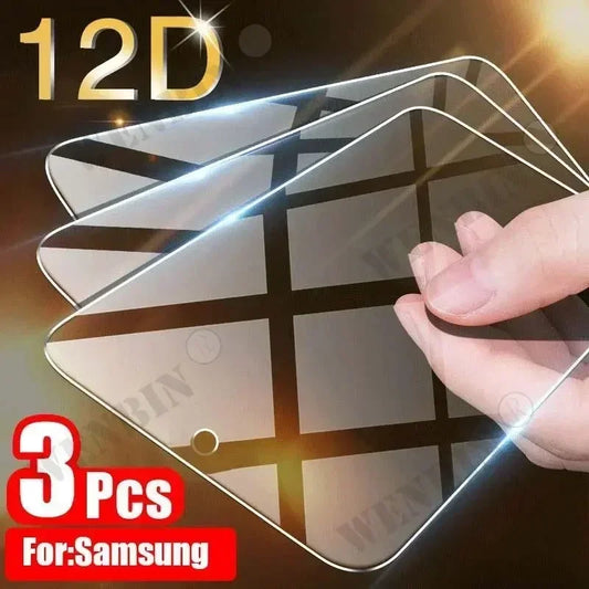 9H Tempered Glass Screen Protector (3 Pack) for Samsung Galaxy S26/S25/S24/S23 Ultra Plus, S25 FE, A57/A37/A17 Full Coverage Protective Film
