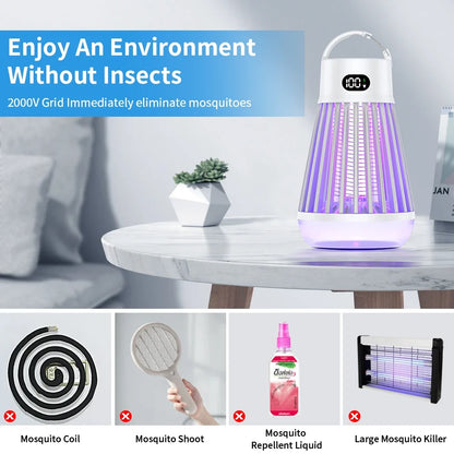 USB Electric Mosquito Lamp - Portable Rechargeable Mosquito Killer for Indoor Home & Outdoor Camping Use