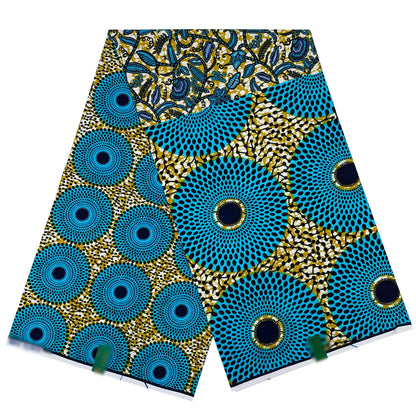 Popular Ankara Wax Fabric - High Quality 100% Cotton African Pagne Print for Dresses & Sewing