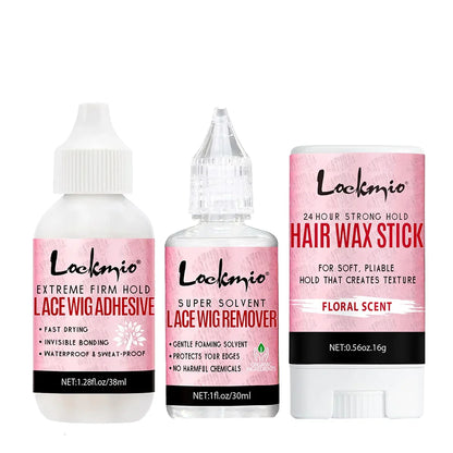 Waterproof Wig Glue Adhesive Kit - Lace Front Toupee Bonding Glue & Remover for Beginners