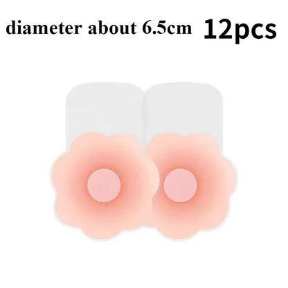 Reusable Silicone Nipple Covers for Women – Invisible Strapless Bra Pasties & Breast Petals