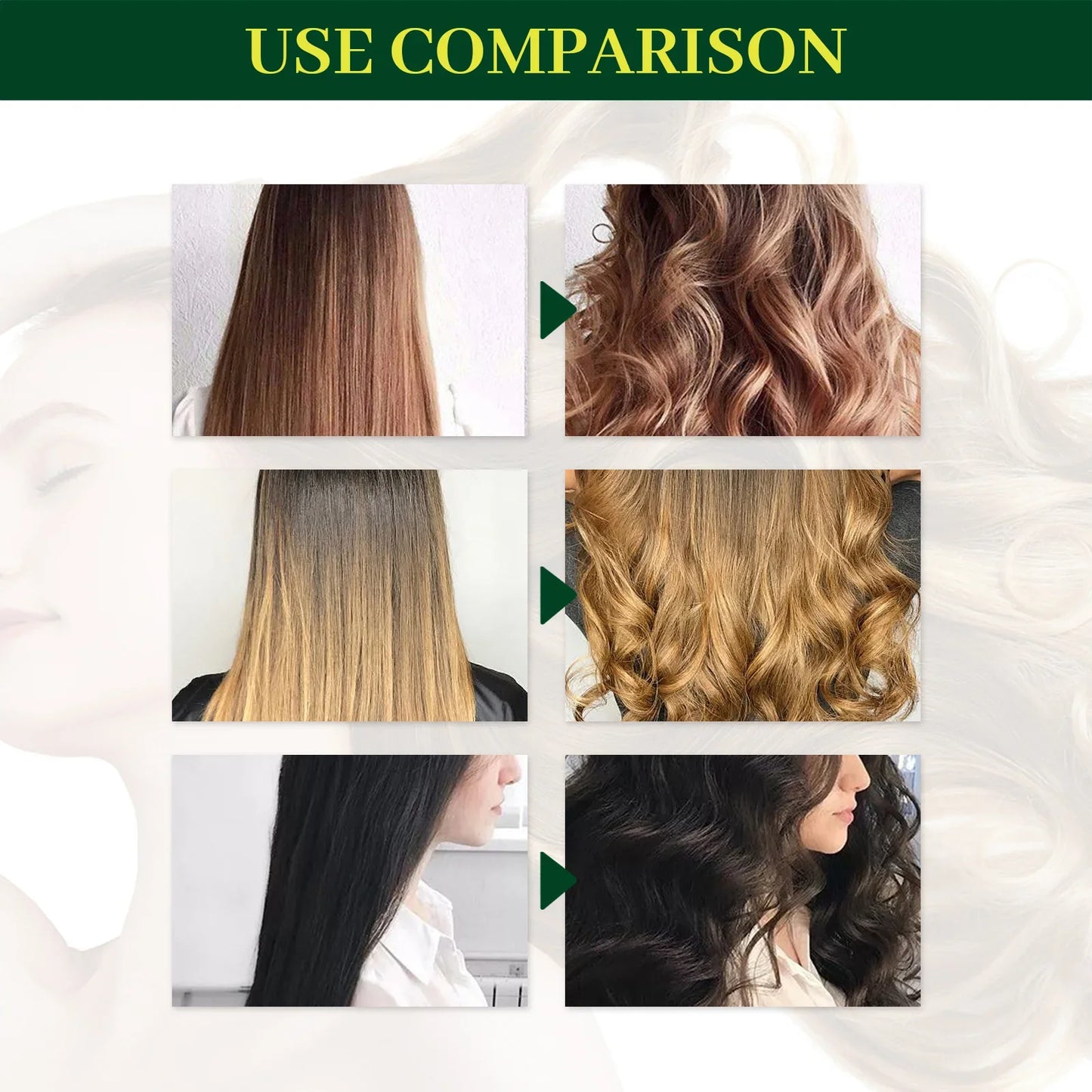 Olive Oil Hair Styling Mousse - Long Lasting Curl Hold Formula for Frizz Control, Smoothness & Hair Breakage Protection