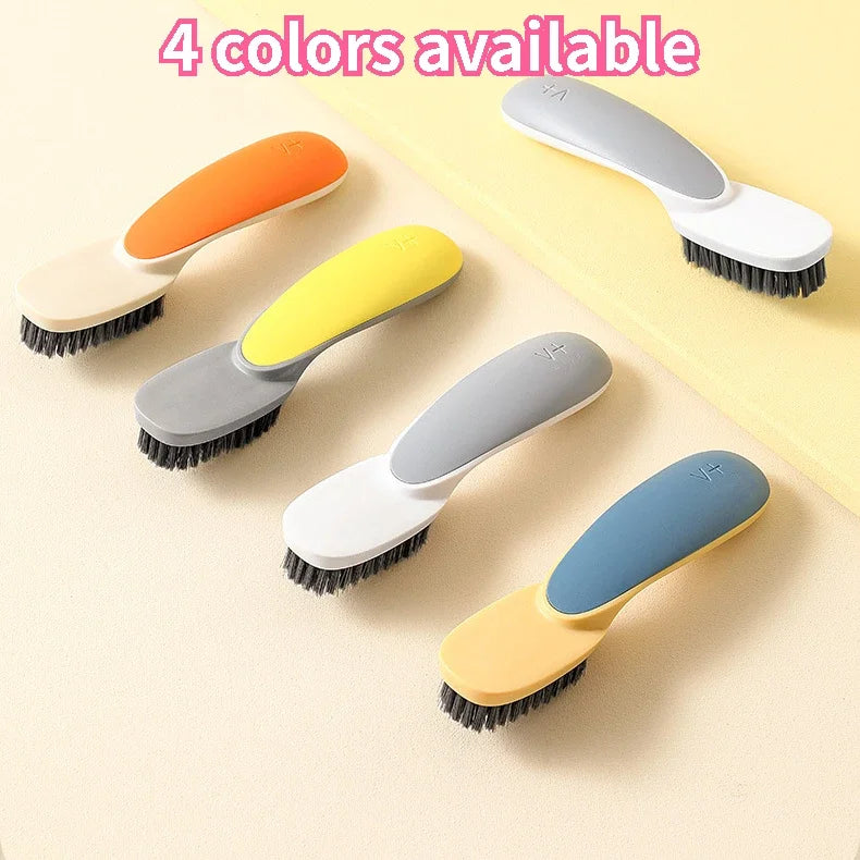 Multifunction Cleaning Shoe Brush - Soft Long Handle Scrubbing Brush for Shoes, Clothes & Home Use