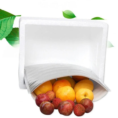 Aluminum Foil Cooler Bag – Insulated Folding Thermal Picnic Bag, Portable Food and Drink Delivery Carrier