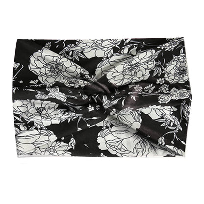 Wide Stretch Printed Sports Headband – 18cm Athletic Sweatband & Hairband