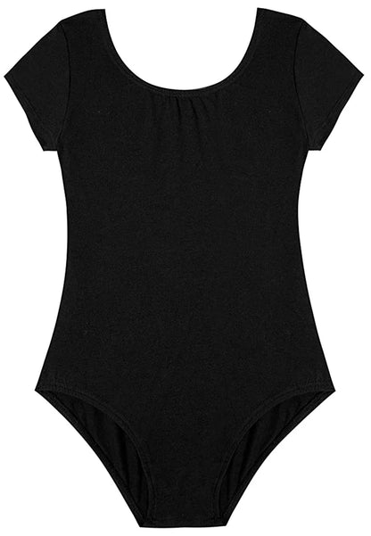 Girls Basic Short Sleeve Ballet Dance Leotard – Team Practice Dancewear