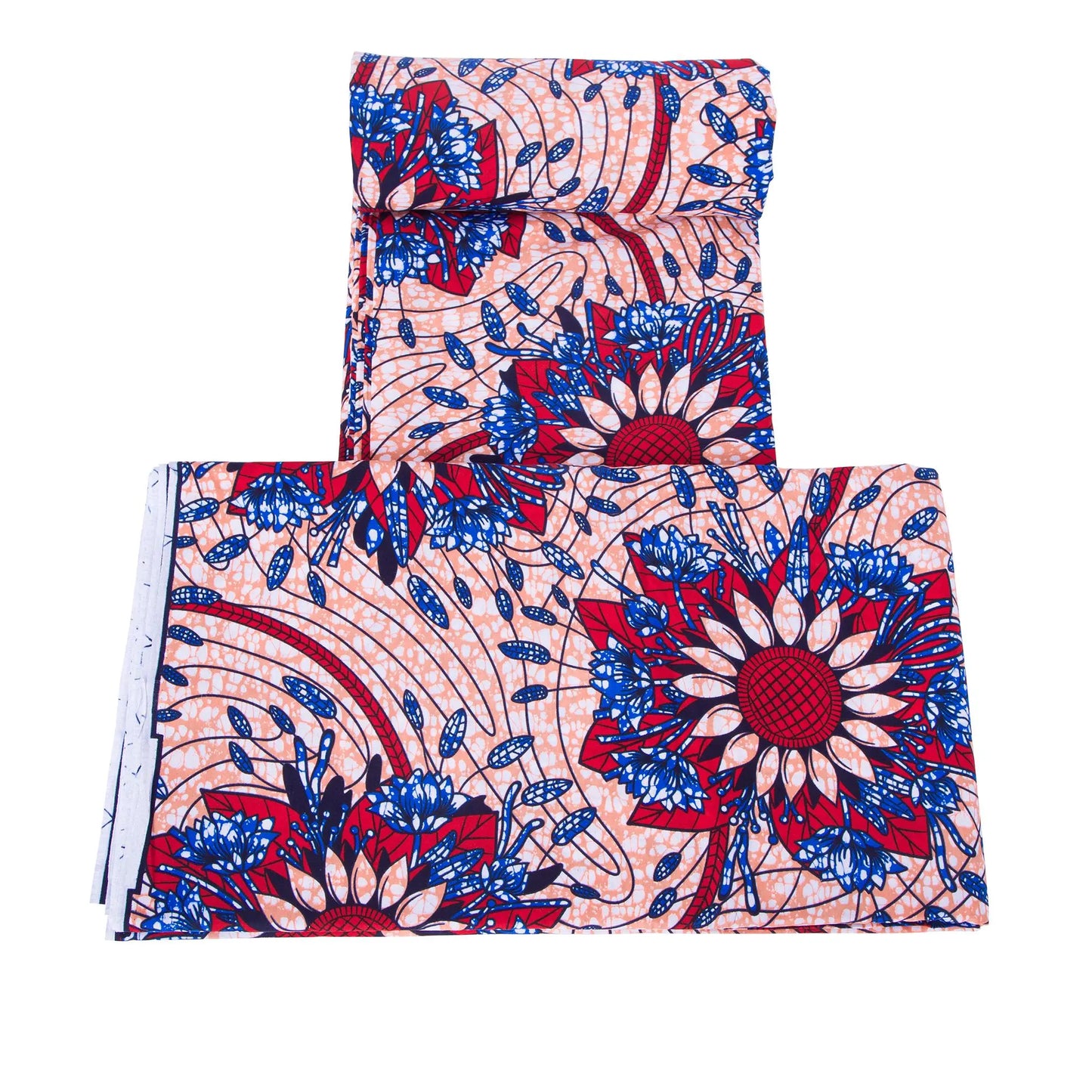 African Ankara Wax Fabric - Real Cotton Diamond Print for Party Dress & DIY Sewing