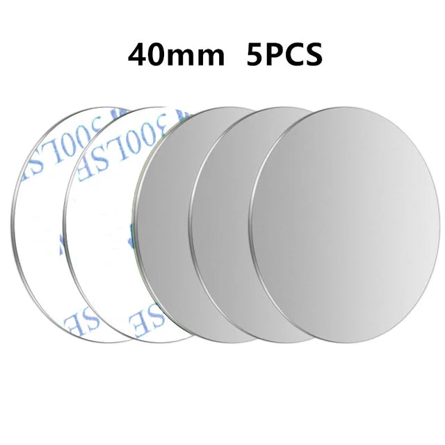 Metal Plate Discs for Magnetic Phone Holder – Round Iron Sheets for Car Mount Accessories (1/3/5 Pack)