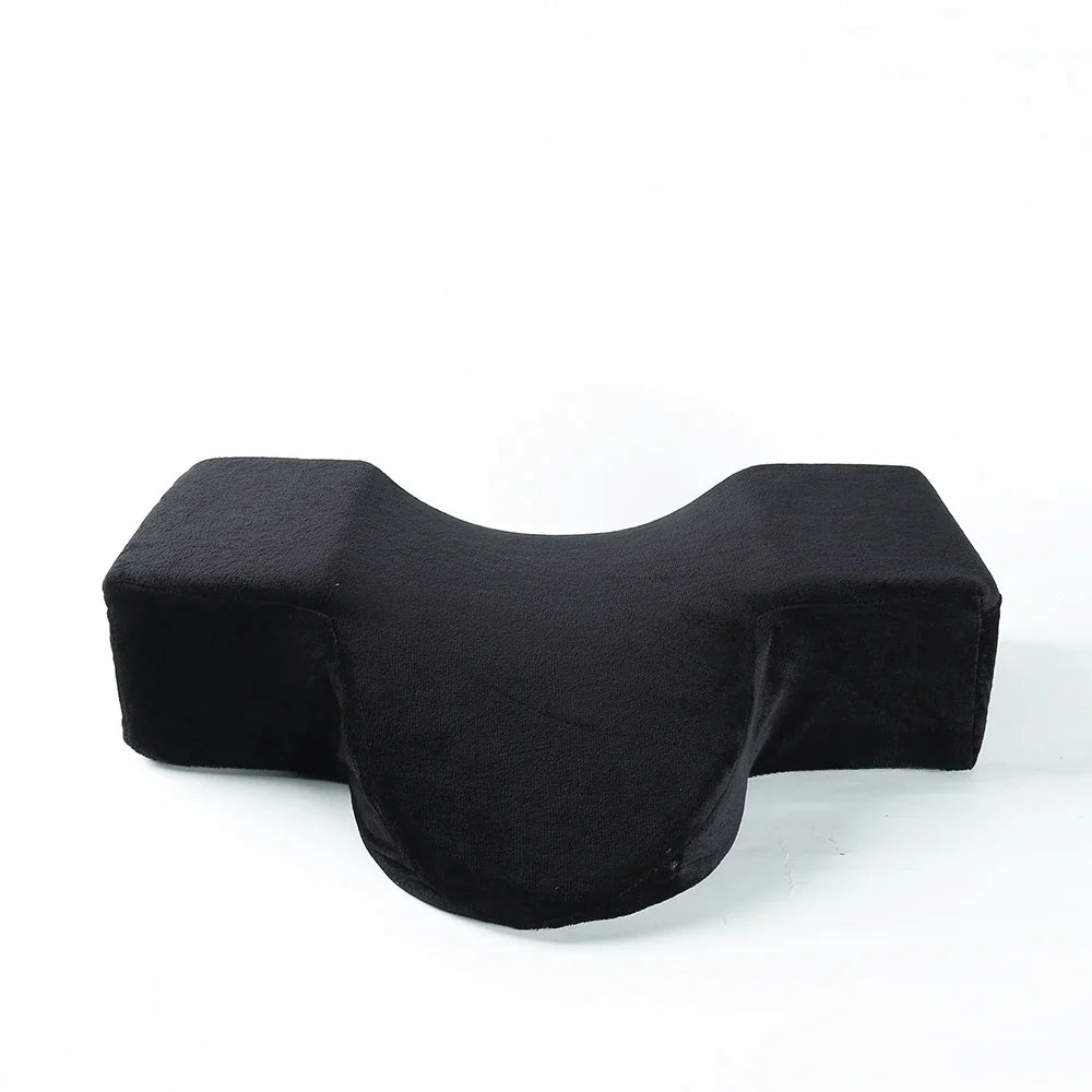 U-Shaped Memory Foam Eyelash Pillow - Ergonomic Neck Support for Lash Extensions, Beauty Salon & Home Use