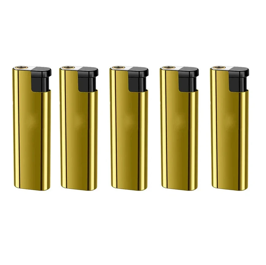 Outdoor Windproof Blue Flame Lighter – Direct Injection Cigarette Lighter for Camping & Smoking Tools (1/50 Pack)