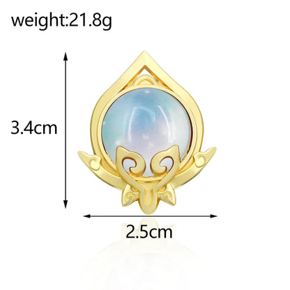 Genshin Impact Sumeru Vision Brooch Pins - Tighnari Collei Dori Nilou Element Badge Cosplay Lapel