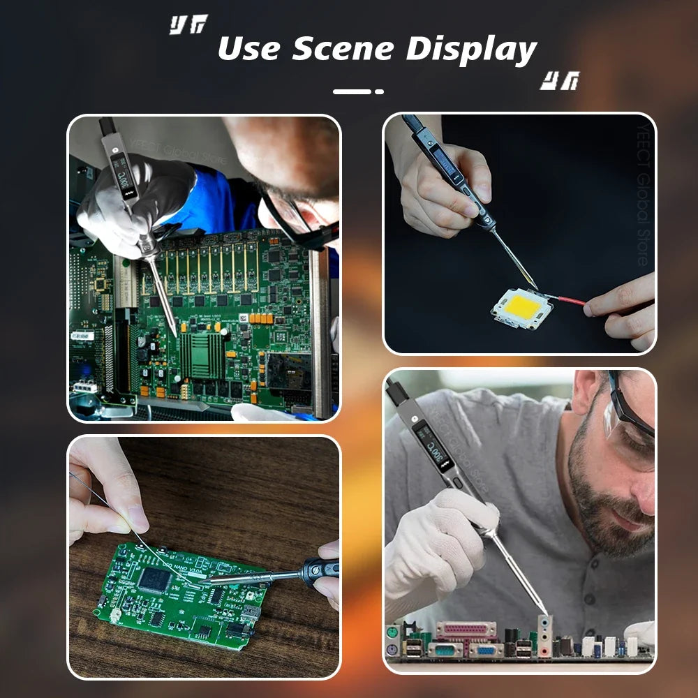 TS101 90W Mini USB Soldering Iron - Digital Adjustable Temperature Electric Solder Station with PD Charger Support