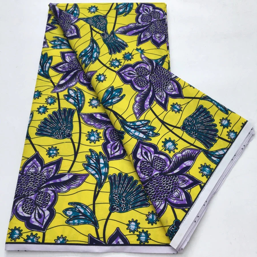 African Wax Print Fabric - Nigerian Ankara Batik Dutch Fabric for Women’s Dresses & Sewing Materials