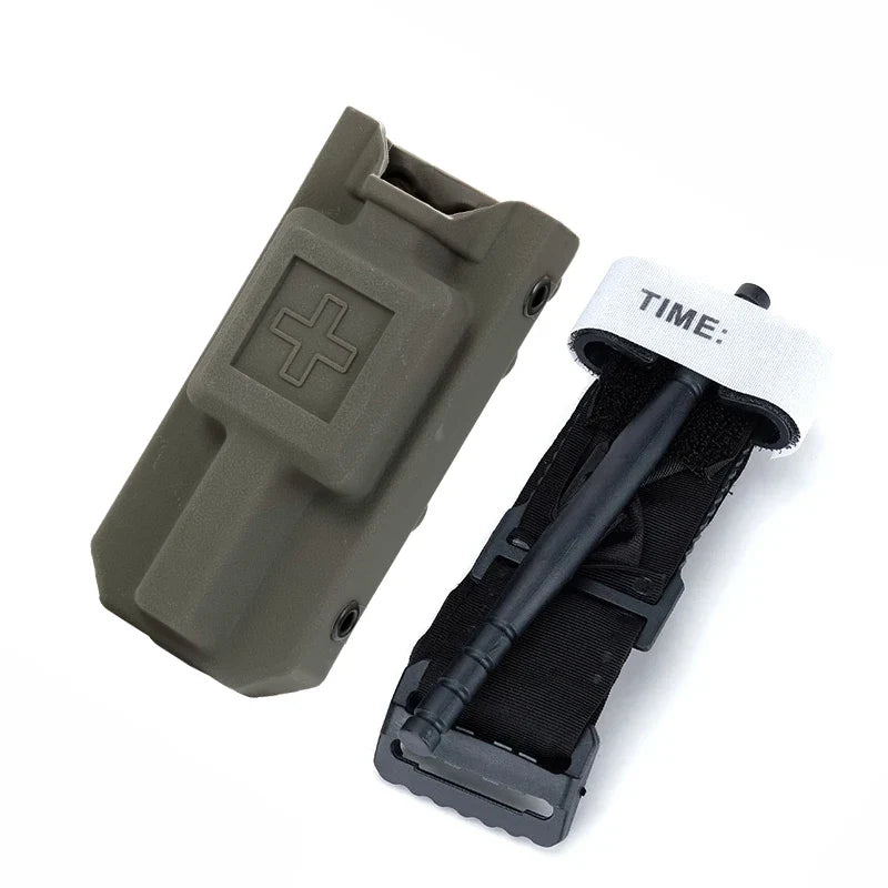 MOLLE Tourniquet Storage Pouch - Outdoor Emergency Medical Kit Bag for Hiking & Camping