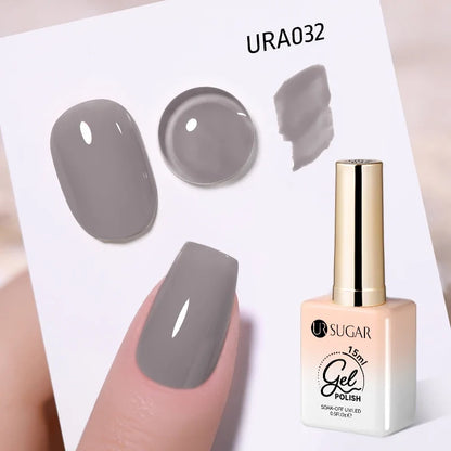 UR SUGAR Champagne Gold Silver Reflective Glitter Gel Nail Polish 15ml - Semi-Permanent Soak Off UV Manicure Art Varnish