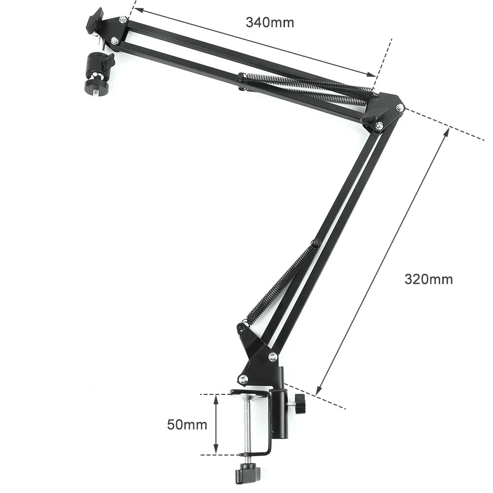 1080P 48MP 4K Digital Microscope – HDMI/USB/VGA Camera with 150X C-Mount & Articulated Arm for Repair