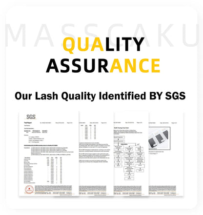 MASSCAKU W-Shaped Eyelash Extensions – 3D to 10D Natural Soft Lightweight Fans