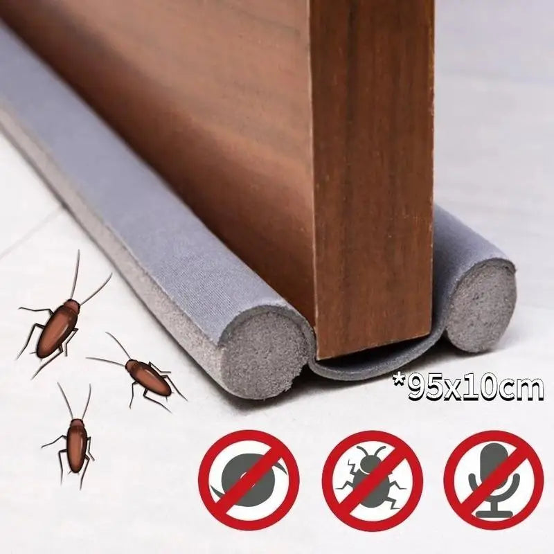 Flexible Door Draft Stopper - Thickened Under Door Seal Strip for Windproof Cold Protection and Gap Blocking