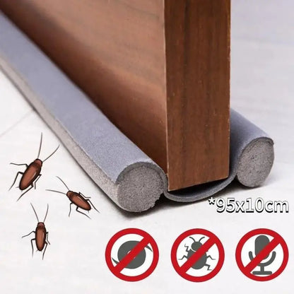 Flexible Door Draft Stopper - Thickened Under Door Seal Strip for Windproof Cold Protection and Gap Blocking