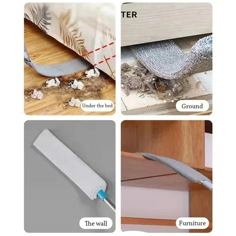 3 Size Long Handle Mops – Floor, Ceiling & Bed Dust Cleaner, Sofa Dust Removal Brush for Household Cleaning