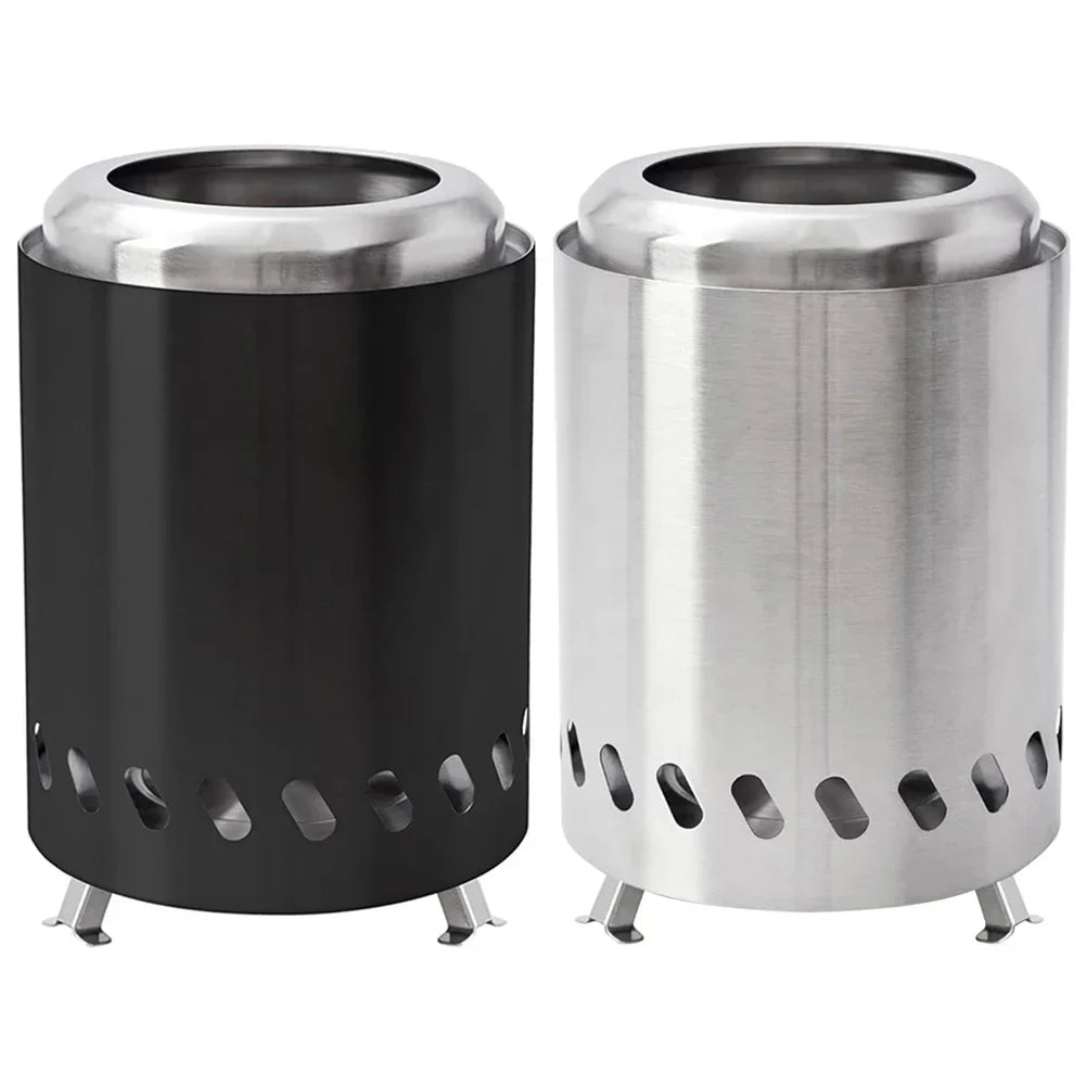 Smokeless Tabletop Fire Pit - Portable Indoor & Outdoor Mini Wood or Pellet Burning Bonfire Stove