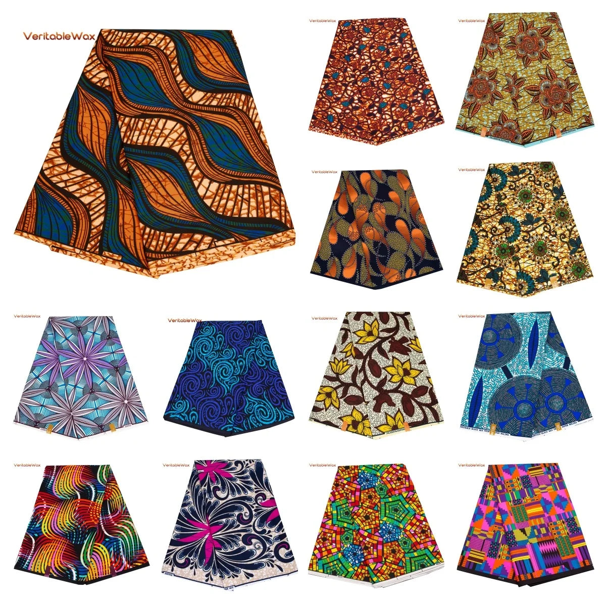 African Ankara Wax Print Fabric - Retro Double Print Patchwork Sewing Material for DIY Clothing