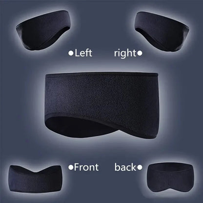 Polar Fleece Ear Warmer Headband - Winter Ear Muffs for Men and Women, Ideal for Running, Skiing and Outdoor Sports