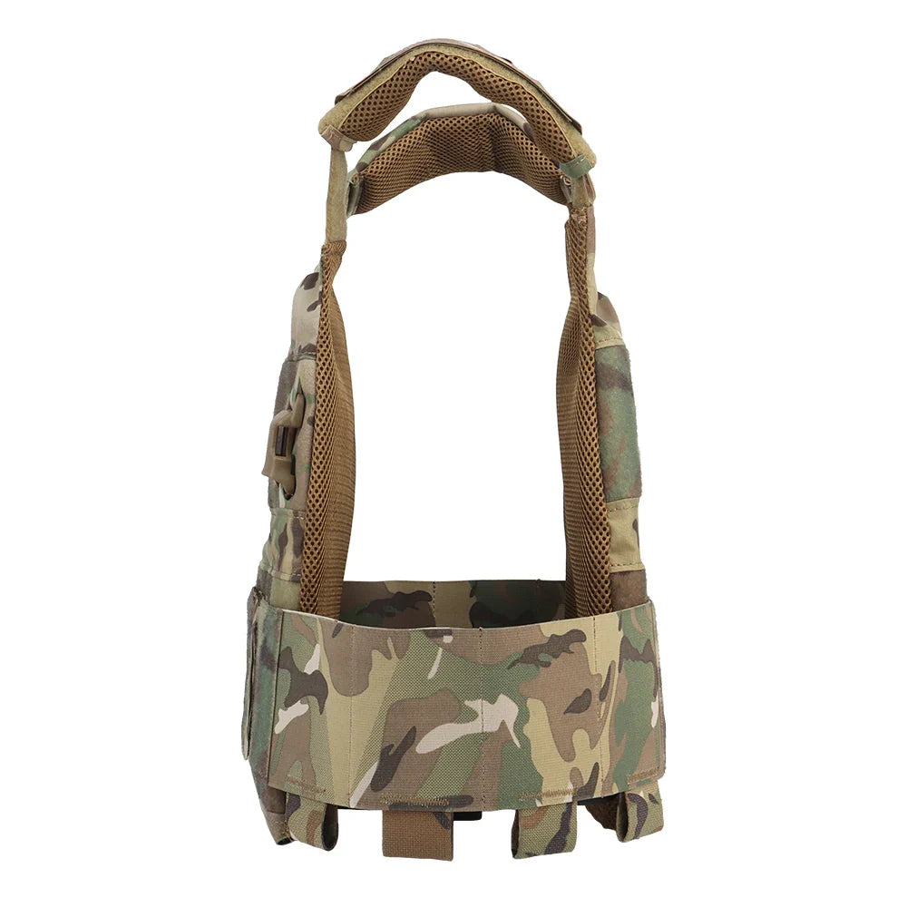 FCPC Tactical Vest Ferro – Lightweight Folding Airsoft Plate Carrier with Breathable Design, Portable Hunting Mag Pouch & Army Equipment