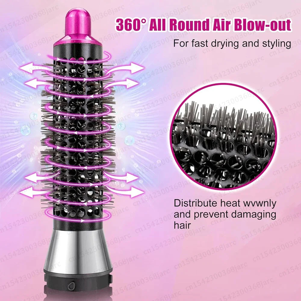 Hair Styler Nozzle for Dyson Airwrap HS01/HS05 & Sencicimen X9 – Multi Hair Curler & Smoothing Brush Attachment