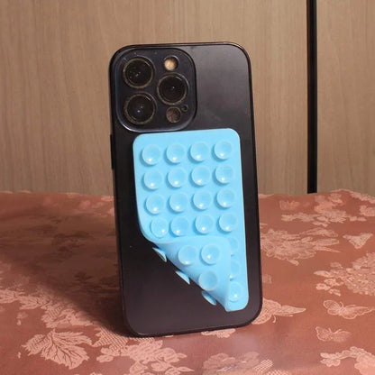 Silicone Suction Cup Phone Case Mount - Double-Sided Hands-Free Strong Holder for iPhone & Android Car Mirror Kitchen Bathroom Use