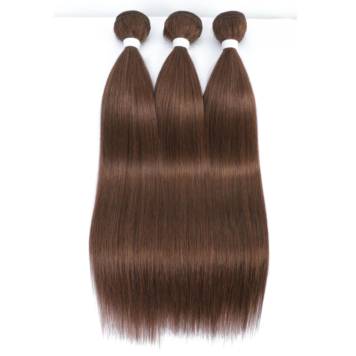 26" Ombre Straight Synthetic Hair Extensions – Smooth Weaving, Full Blue Hair Bundles from Root to End