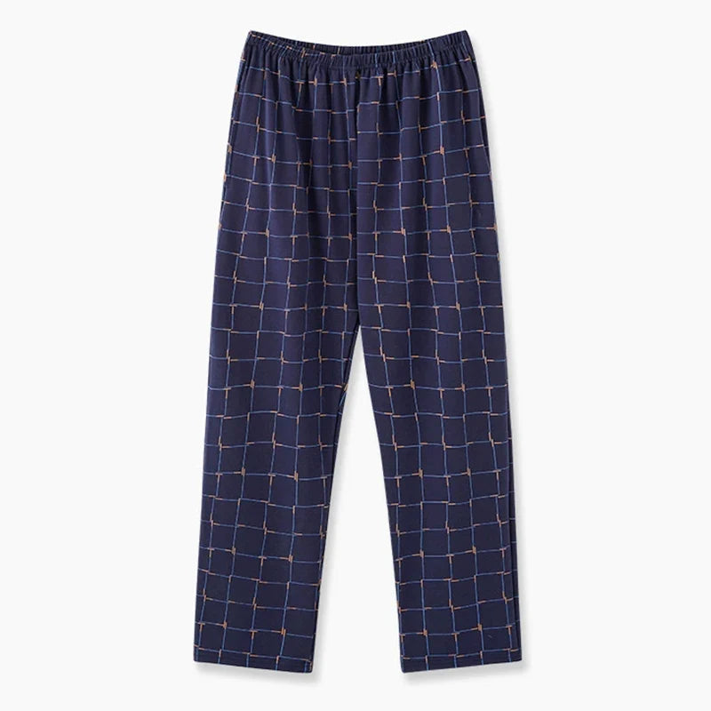 Men’s Plaid Pajama Pants - Soft Breathable Casual Lounge Trousers for Sleepwear & Nightwear