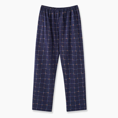 Men’s Plaid Pajama Pants - Soft Breathable Casual Lounge Trousers for Sleepwear & Nightwear