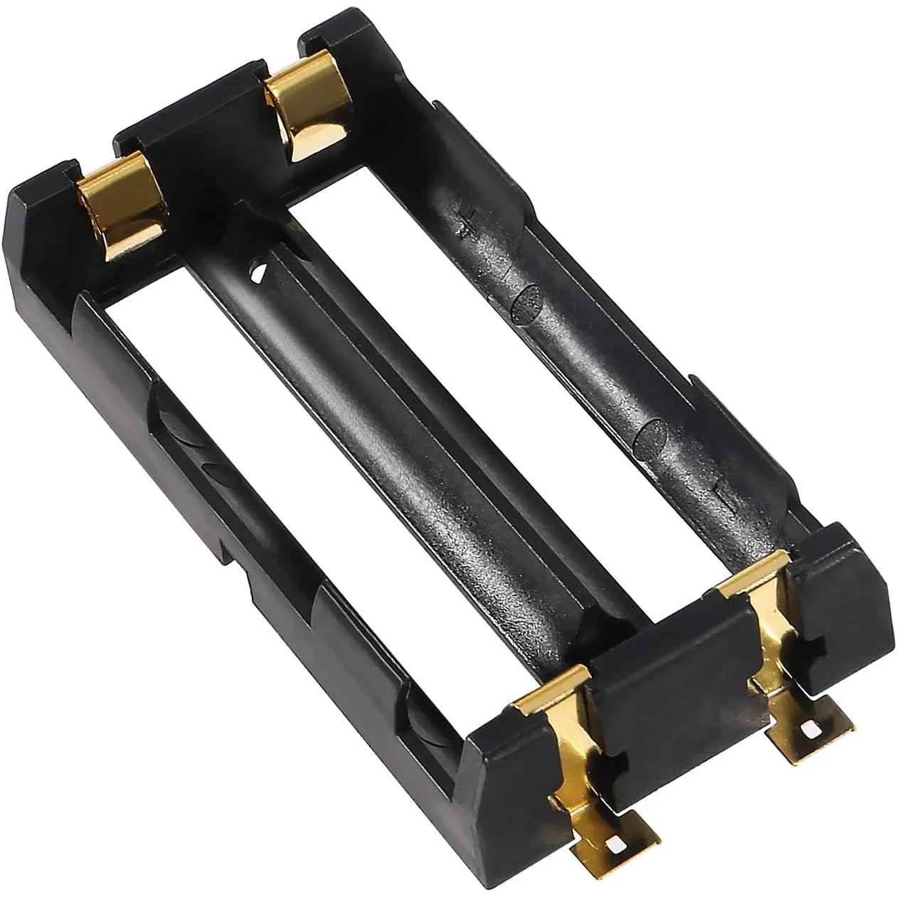 6PCS 18650 Battery Holder - 2-Slot Li-Ion Battery Clip Case with Copper Contacts Storage Box