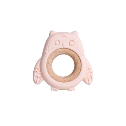 TYRY.HU Silicone Baby Teether - Cartoon Frog & Deer Teething Necklace Pendant for Infant Gum Relief Gift