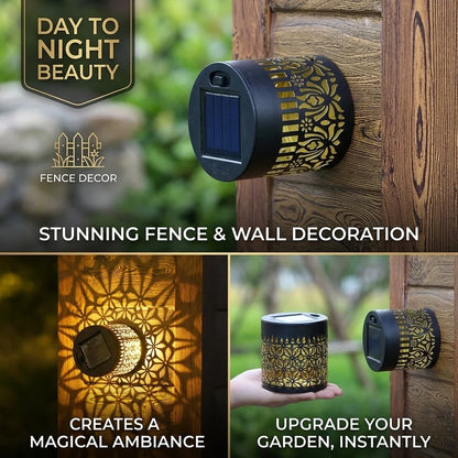 2026 Solar Outdoor Wall Light - Waterproof Projection Lamp for Yard, Patio & Landscape Decor