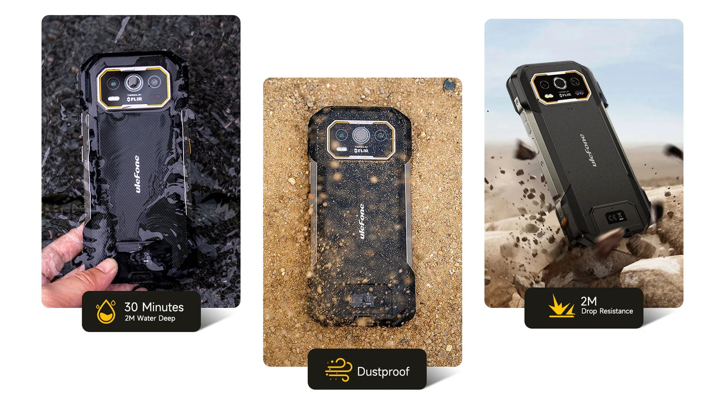 Ulefone Armor 27T Pro 5G Rugged Smartphone – 10600mAh, Android 14, 50MP+64MP Night Camera, 6.78" 120Hz, 24GB+256GB, NFC