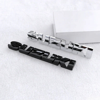 3D ABS Car Rear Badge Sticker – Emblem Decoration for Suzuki Swift, Sport, Jimny, Grand Vitara, Alto, SX4, Alivio & Samurai