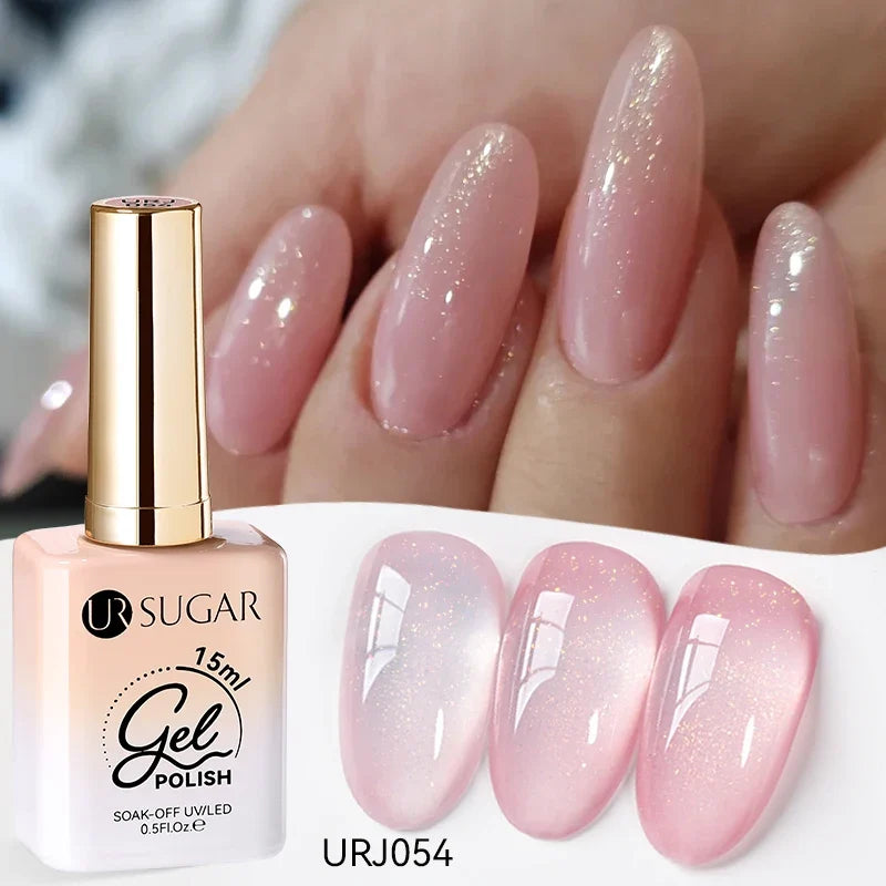 UR SUGAR 15ml Jelly Gel Polish - Milky White Translucent UV Soak Off Nail Art Varnish