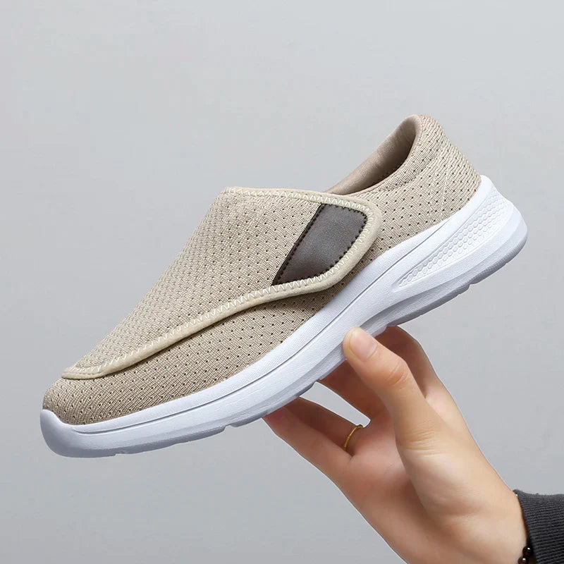 Orthopedic Wide Fit Women’s Sneakers – Soft Comfortable Diabetic Walking Shoes for Swollen Feet & Thumb Correction Support