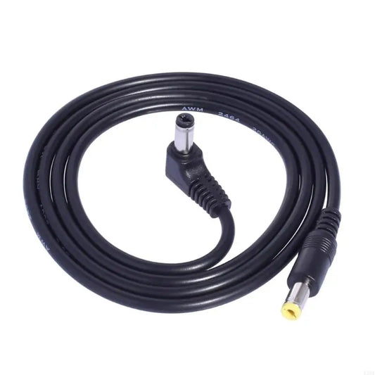 E28E 85W DC Power Cable - DC5521 to DC5525 90 Degree Adapter Cord for Electronic Devices & Power Connections