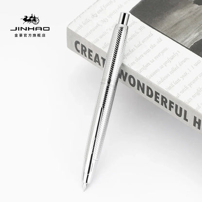 JINHAO 10 Metal Pearl Blue Fountain Pen – EF/F Nib, Pattern Design | Ink Pens for School, Office & Gifts