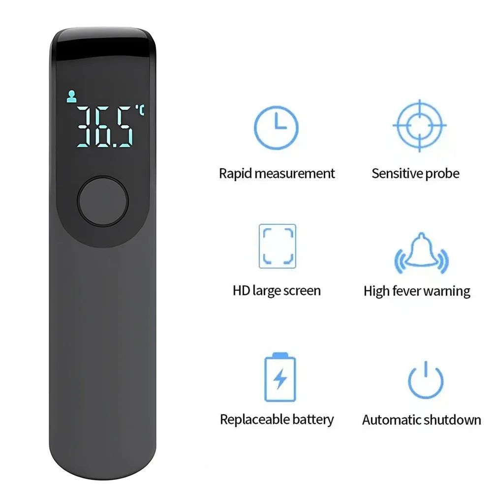 Digital Infrared Forehead Thermometer & Pulse Oximeter - Non-Contact Temperature Monitor with LED Blood Oxygen Detection